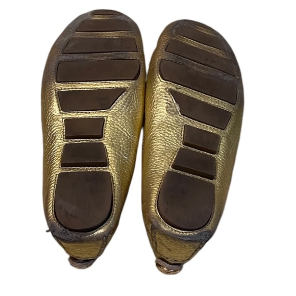Tory‎ Burch Lawrence Gold Loafers with Tassels, Size 8M - Picture 8 of 12